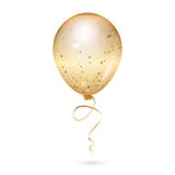 Illustration av den guld- skinande ballongen royaltyfri illustrationer Illustration av den guld- skinande ballongen royaltyfri illustrationer