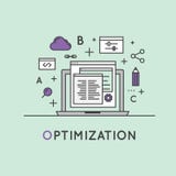 Illustration av SEO Search Engine Optimization Process vektor illustrationer Illustration av SEO Search Engine Optimization Process vektor illustrationer