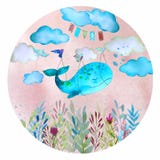 Illustration avec la baleine de vol illustration de vecteur Illustration avec la baleine de vol illustration de vecteur