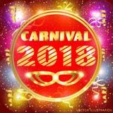 Illustration brillamment colorée pour le carnaval 2018 Illustration de Vecteur Illustration brillamment colorée pour le carnaval 2018 Illustration de Vecteur