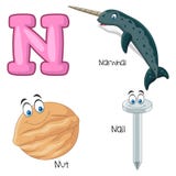 Cartoon N alphabet. Illustration of Cartoon N alphabet vector illustration Cartoon N alphabet. Illustration of Cartoon N alphabet vector illustration