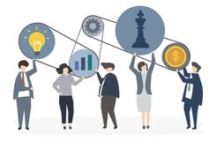 Illustration of corporate business people vector illustration Illustration of corporate business people vector illustration