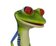 illustration 3d d'une grenouille verte de bande dessinée illustration de vecteur illustration 3d d'une grenouille verte de bande dessinée illustration de vecteur