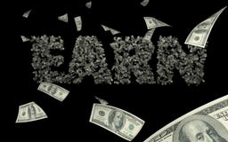 Illustration 3D des schwarzen Hintergrundes USD-/Dollarregens erwerben Text vektor abbildung Illustration 3D des schwarzen Hintergrundes USD-/Dollarregens erwerben Text vektor abbildung