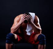 Illustration d'homme sportif fatigué photo stock Illustration d'homme sportif fatigué photo stock