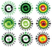 Illustration d'icône de ganja de cannabis de marijuana illustration stock Illustration d'icône de ganja de cannabis de marijuana illustration stock