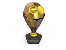 Illustration 3D Trophäen-Sport golden lizenzfreie abbildung Illustration 3D Trophäen-Sport golden lizenzfreie abbildung