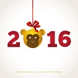 Illustration de 2016 ans du singe Images libres de droits Illustration de 2016 ans du singe Images libres de droits