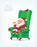 Illustration de bande dessinée de vecteur de Santa Claus Merry Christmas illustration libre de droits Illustration de bande dessinée de vecteur de Santa Claus Merry Christmas illustration libre de droits