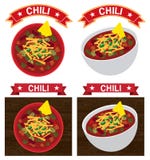 Illustration de cuvette de chili con carne illustration libre de droits Illustration de cuvette de chili con carne illustration libre de droits
