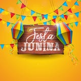Illustration de Festa Junina avec des drapeaux de partie et lampion sur le fond jaune Conception de festival du Brésil juin de ve illustration de vecteur Illustration de Festa Junina avec des drapeaux de partie et lampion sur le fond jaune Conception de festival du Brésil juin de ve illustration de vecteur