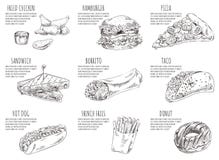 Illustration de Fried Chicken Hamburger Set Vector illustration de vecteur Illustration de Fried Chicken Hamburger Set Vector illustration de vecteur