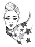 Illustration de lineart de portrait de mode illustration stock Illustration de lineart de portrait de mode illustration stock