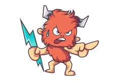 Illustration de monstre mignon de fourrure de bande dessinée illustration de vecteur Illustration de monstre mignon de fourrure de bande dessinée illustration de vecteur
