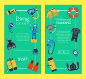 Illustration de plongée sous-marine de vecteur de calibres d'affiche de bannière de magasin de sport Équipement de plongée de piq illustration de vecteur Illustration de plongée sous-marine de vecteur de calibres d'affiche de bannière de magasin de sport Équipement de plongée de piq illustration de vecteur