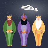 Illustration de trois rois illustration libre de droits Illustration de trois rois illustration libre de droits