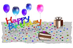 Illustration de vecteur de carte de voeux de joyeux anniversaire EPS10 Photographie stock Illustration de vecteur de carte de voeux de joyeux anniversaire EPS10 Photographie stock