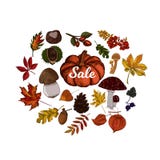 Illustration de vecteur de vente d'automne illustration libre de droits Illustration de vecteur de vente d'automne illustration libre de droits