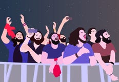 Illustration des personnes faisant la fête en couleurs illustration libre de droits Illustration des personnes faisant la fête en couleurs illustration libre de droits