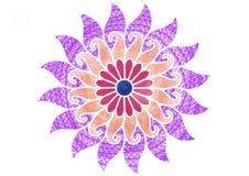 Illustration florale en spirale colorée du modèle différent des brosses illustration stock Illustration florale en spirale colorée du modèle différent des brosses illustration stock