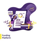 Illustration Funding Platform vector illustration Illustration Funding Platform vector illustration