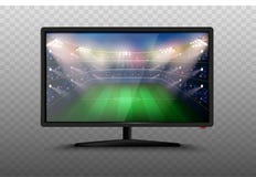 Illustration futée moderne de vecteur du poste TV 3d Icônes réalistes d'isolement sur le fond transparent Écran de plasma d'affic illustration stock Illustration futée moderne de vecteur du poste TV 3d Icônes réalistes d'isolement sur le fond transparent Écran de plasma d'affic illustration stock
