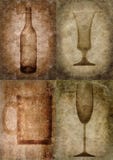 illustration för grunge för flaskexponeringsglas royaltyfri illustrationer illustration för grunge för flaskexponeringsglas royaltyfri illustrationer