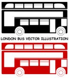 Illustration för London isolerad röd bussvektor Arkivbilder Illustration för London isolerad röd bussvektor Arkivbilder