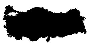 Illustration för vektor för Turkiet översiktskontur stock illustrationer Illustration för vektor för Turkiet översiktskontur stock illustrationer