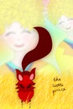 Illustration of the little prince and fox Royalty Free Stock Images Illustration of the little prince and fox Royalty Free Stock Images