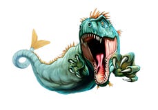 Illustration of the mythological creature Cetus royalty free illustration Illustration of the mythological creature Cetus royalty free illustration