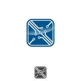Illustration numérique de concept de calibre de logo d'affaires de technologie d'APP illustration libre de droits Illustration numérique de concept de calibre de logo d'affaires de technologie d'APP illustration libre de droits