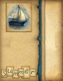 Illustration Of Sailing Boat Royalty Free Stock Image