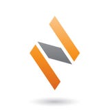 Illustration orange et noire de vecteur de Diamond Shaped Letter N illustration de vecteur Illustration orange et noire de vecteur de Diamond Shaped Letter N illustration de vecteur