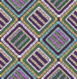 Illustration sans couture géométrique de modèle de formes abstraites de broderie image stock Illustration sans couture géométrique de modèle de formes abstraites de broderie image stock