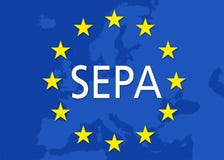 Illustration SEPA Single Euro Payments Area vector illustration Illustration SEPA Single Euro Payments Area vector illustration