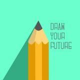 Illustration simple de crayon illustration stock Illustration simple de crayon illustration stock