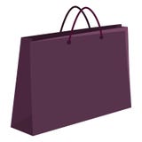 Illustration simple de vecteur - sac à provisions sur le fond blanc illustration libre de droits Illustration simple de vecteur - sac à provisions sur le fond blanc illustration libre de droits