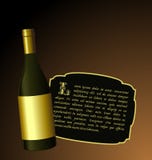 Illustration The Elite Wine Bottle Stock Images