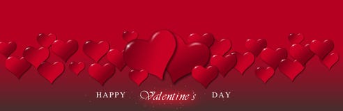 Illustration von Herzen während eines Valentinstags lizenzfreie abbildung Illustration von Herzen während eines Valentinstags lizenzfreie abbildung
