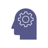 Illustrazione astratta di un cervello elettronico del circuito nel profilo, concetto di intelligenza artificiale di ai illustrazione di stock Illustrazione astratta di un cervello elettronico del circuito nel profilo, concetto di intelligenza artificiale di ai illustrazione di stock