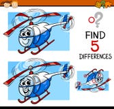 Illustrazione del fumetto di compito di differenze illustrazione vettoriale Illustrazione del fumetto di compito di differenze illustrazione vettoriale
