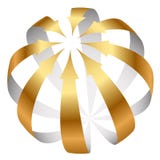 Icona delle frecce dell'oro Fotografie Stock Libere da Diritti Icona delle frecce dell'oro Fotografie Stock Libere da Diritti