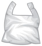 Illustrazione di plastica di vettore della borsa di rifiuti illustrazione di stock Illustrazione di plastica di vettore della borsa di rifiuti illustrazione di stock