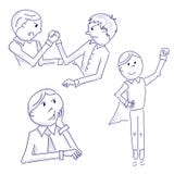 Illustrazione disegnata a mano con i responsabili royalty illustrazione gratis Illustrazione disegnata a mano con i responsabili royalty illustrazione gratis