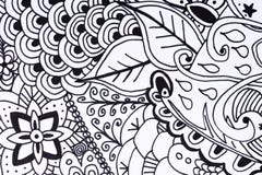 Illustrazione disegnata a mano del libro da colorare adulto royalty illustrazione gratis Illustrazione disegnata a mano del libro da colorare adulto royalty illustrazione gratis