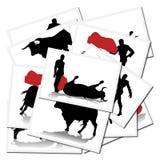 Illustrazioni con un bullfighter in Spagna illustrazione vettoriale Illustrazioni con un bullfighter in Spagna illustrazione vettoriale