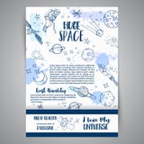 Illustrazioni disegnate a mano della carta enorme dello spazio di astronomia Disegni delle navi e dei pianeti Schizzo dell'univer illustrazione vettoriale Illustrazioni disegnate a mano della carta enorme dello spazio di astronomia Disegni delle navi e dei pianeti Schizzo dell'univer illustrazione vettoriale