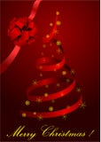 Ilustración de un árbol de navidad rojo metafórico libre illustration Ilustración de un árbol de navidad rojo metafórico libre illustration