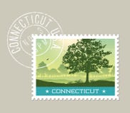 Ilustracja sceniczna Connecticut wieś royalty ilustracja Ilustracja sceniczna Connecticut wieś royalty ilustracja